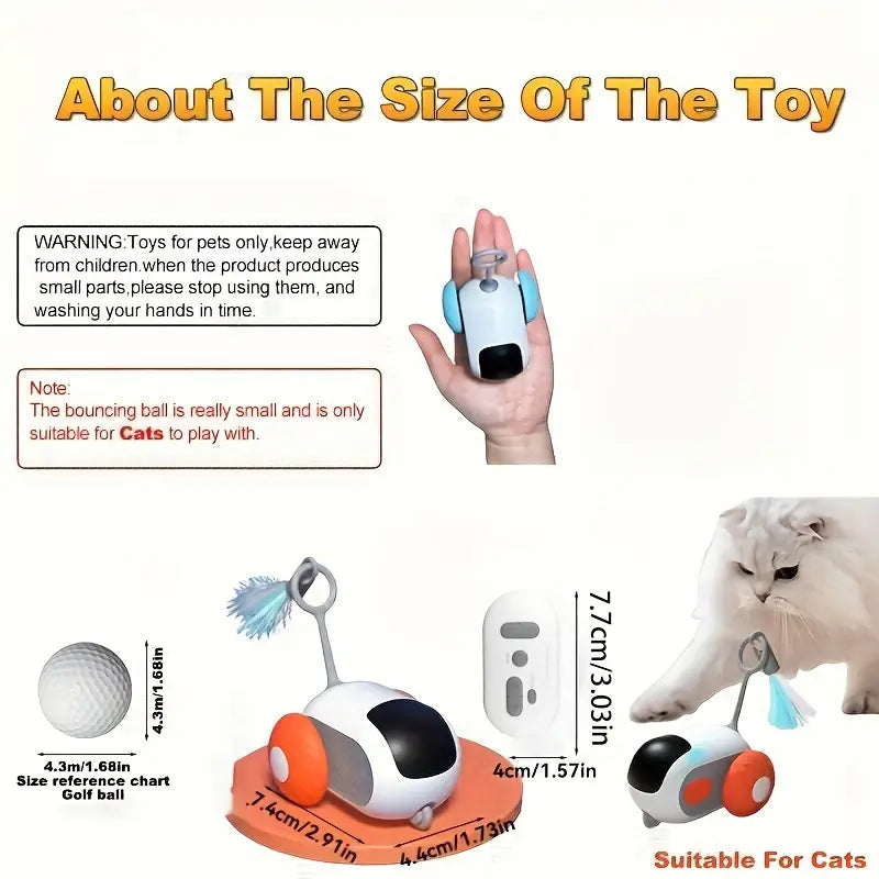 Interactive Cat Chasing Car Toy