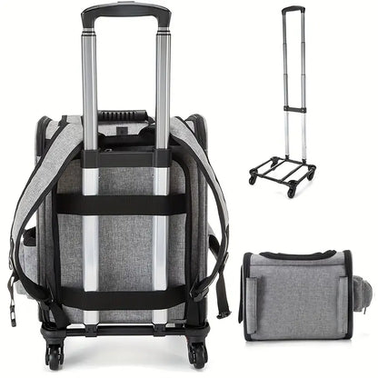 Expandable Rolling Pet Carrier