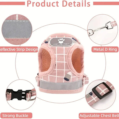 Pet Vest Harness and Leash